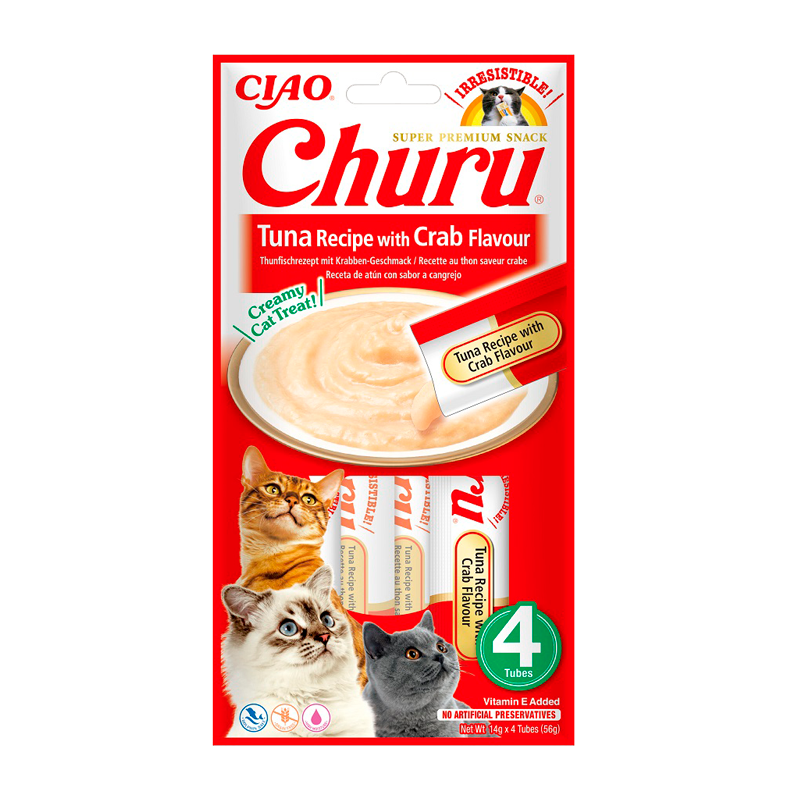 Churu x4 Atún con cangrejo