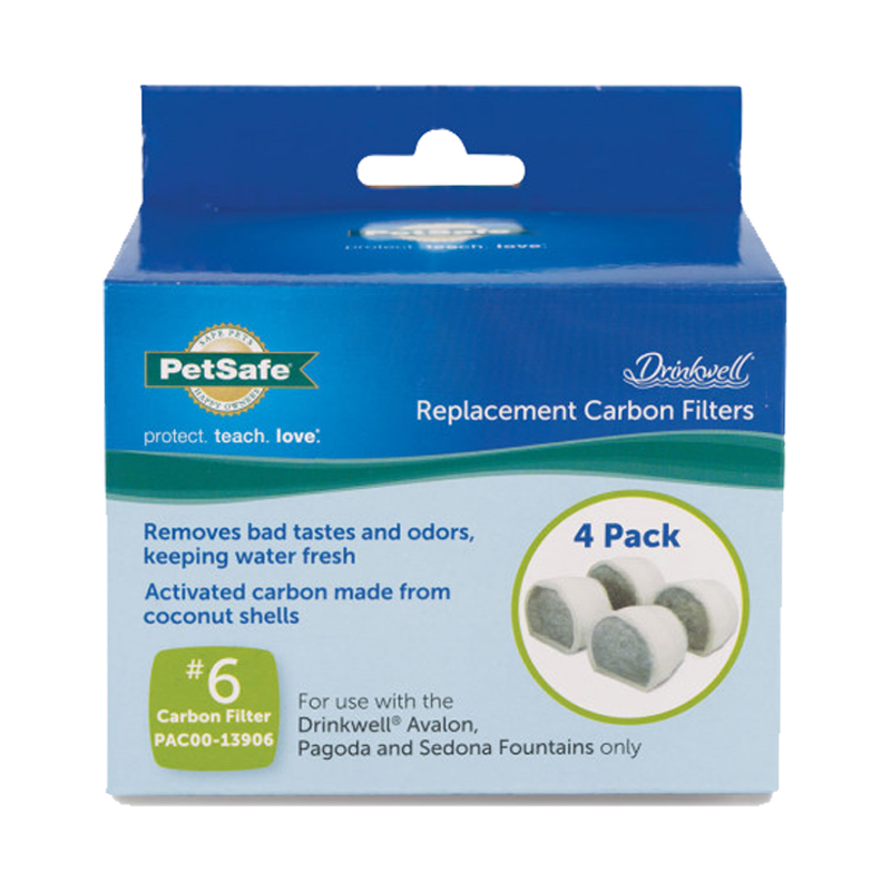 Filtros de carbón Drinkwell - paquete de 4