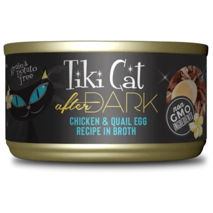 Tiki Cat After Dark - Pollo y huevo de codorniz